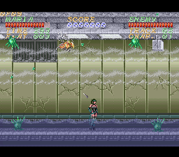 Psycho Dream (SNES) screenshot: Walking through sewers. Right