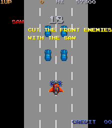 City Bomber (Arcade) screenshot: Describing another power-up.