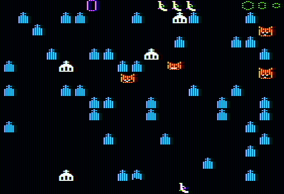 Nightmare Gallery (Apple II) screenshot: Starting out