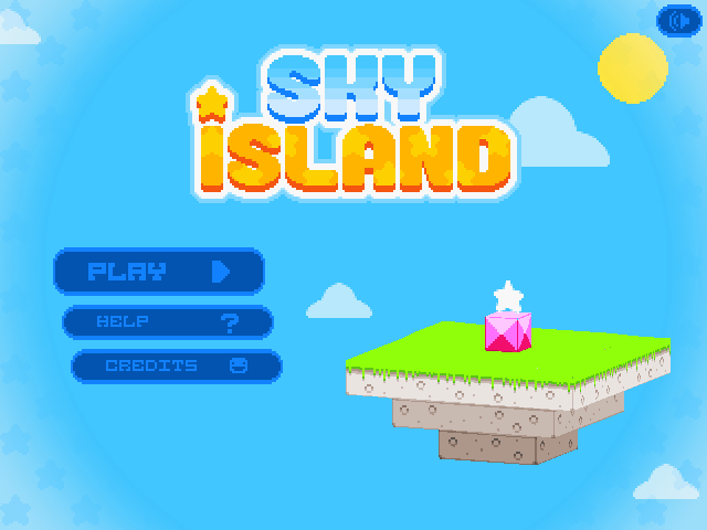 Sky Island (Browser) screenshot: Title screen