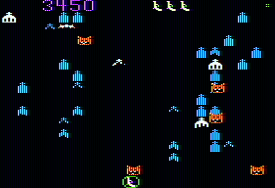 Nightmare Gallery (Apple II) screenshot: Using a shield