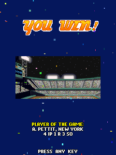 Derek Jeter Pro Baseball 2008 (J2ME) screenshot: Winning the game