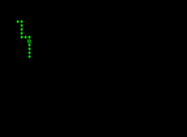 Life (Commodore PET/CBM) screenshot: Starting to draw