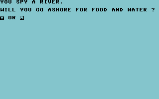 Sea Route to India (Commodore 64) screenshot: River