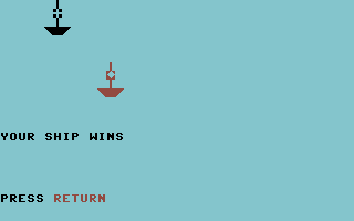 Sea Route to India (Commodore 64) screenshot: Won