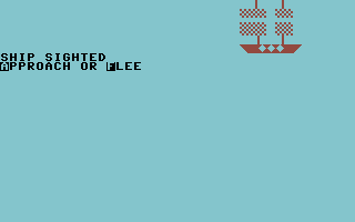 Sea Route to India (Commodore 64) screenshot: Ship