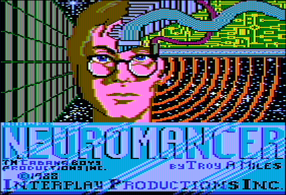 Neuromancer (Apple II) screenshot: Title screen
