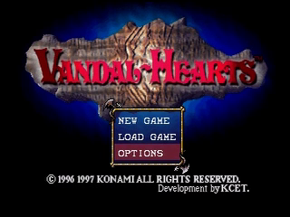 Vandal Hearts (PlayStation) screenshot: Title Screen