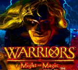Warriors of Might and Magic (Game Boy Color) screenshot: Title screen.