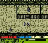 Warriors of Might and Magic (Game Boy Color) screenshot: Alleron starts in the cell... Friends set him free during introduction...