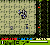 Warriors of Might and Magic (Game Boy Color) screenshot: Saving Saylo the Crusader from first Big Boss - Knight...