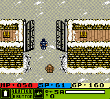 Warriors of Might and Magic (Game Boy Color) screenshot: Monk opens the gate for you to restore the spring in Catacombs...