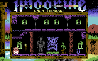 Knoorkie (Commodore 64) screenshot: Throne room