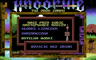 Knoorkie (Commodore 64) screenshot: Inventory