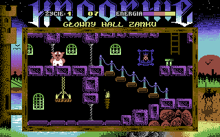 Knoorkie (Commodore 64) screenshot: Main hall