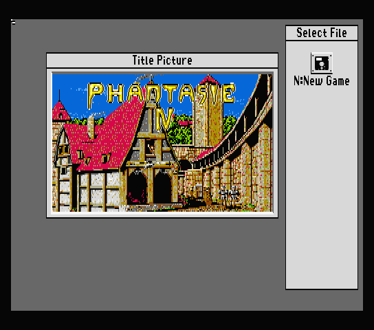 Phantasie IV: The Birth of Heroes (MSX) screenshot: Title screen
