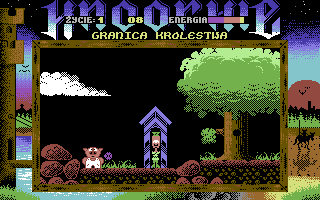 Knoorkie (Commodore 64) screenshot: Border spot