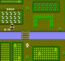 Ikki (NES) screenshot: Finished the stage