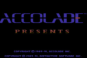 The Cycles: International Grand Prix Racing (Commodore 64) screenshot: Accolade Presents