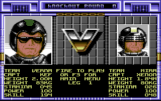 Screenshot of Speedball (Commodore 64, 1988) - MobyGames