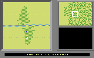 Modem Wars (Commodore 64) screenshot: The battle begins!