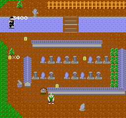 Ikki (NES) screenshot: Stage 2