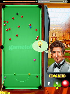 Jimmy White Snooker Legend (J2ME) screenshot: Opponent's turn