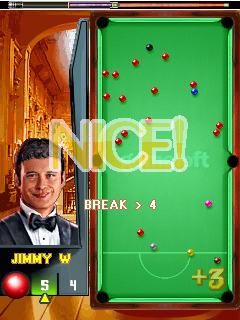 Jimmy White Snooker Legend (J2ME) screenshot: Doing well