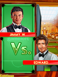 Jimmy White Snooker Legend (J2ME) screenshot: First match