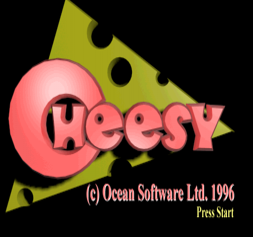 Cheesy (PlayStation) screenshot: Title screen.