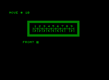 Pegboard (Commodore PET/CBM) screenshot: I screwed it up