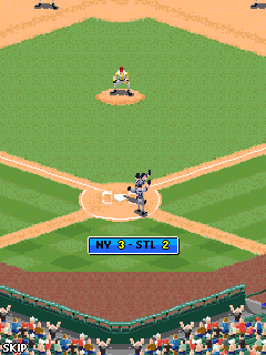 Derek Jeter Pro Baseball 2008 (J2ME) screenshot: New York takes the lead