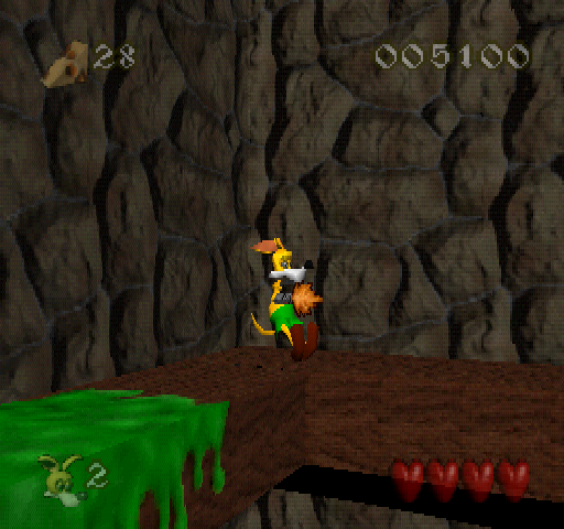 Cheesy (PlayStation) screenshot: Surprise!
