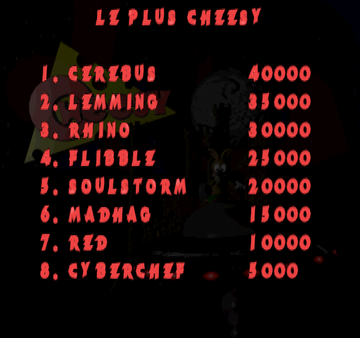 Cheesy (PlayStation) screenshot: Le Plus Cheesy (French).