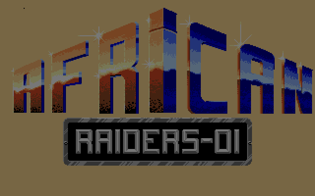 African Raiders-01 (Amiga) screenshot: Main screen