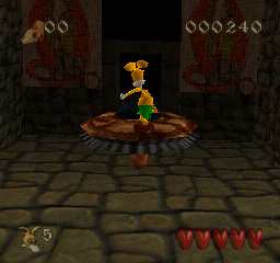 Cheesy (PlayStation) screenshot: Demo.