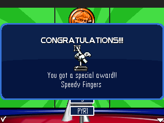 Buzz! The Mobile Quiz (J2ME) screenshot: Getting an achievement