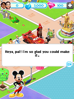 Disney Magic Kingdoms (J2ME) screenshot: Starting out