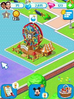 Disney Magic Kingdoms (J2ME) screenshot: The fun wheel