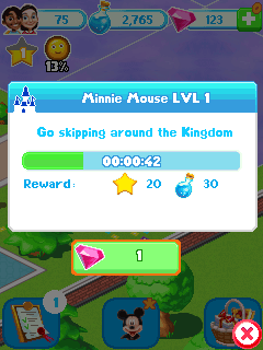 Disney Magic Kingdoms (J2ME) screenshot: Quest in progress