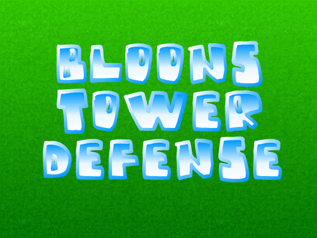 Bloons Tower Defense (Browser) screenshot: Title screen