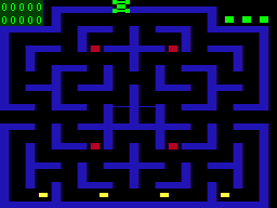 Cave Hunter (TRS-80 CoCo) screenshot: Starting out