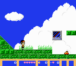 Kiteretsu Daihyakka (NES) screenshot: Start of the game