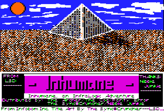 Inhumane (Apple II) screenshot: Title screen