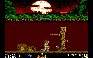 Thundercats (Amiga) screenshot: Battling strange midgets