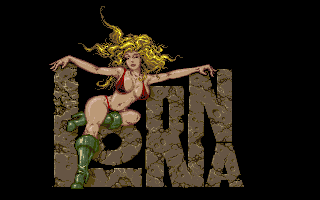 Lorna (Amiga) screenshot: Title screen