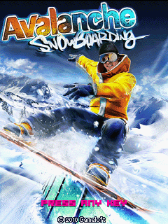 Avalanche Snowboarding (J2ME) screenshot: Title screen