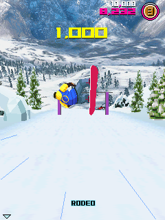 Avalanche Snowboarding (J2ME) screenshot: Doing a rodeo