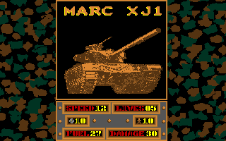 Fire Power (Amiga) screenshot: This tank is faster but not as tough
