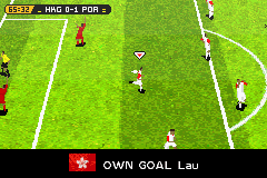 FIFA World Cup: Germany 2006 (Game Boy Advance) screenshot: Own goal